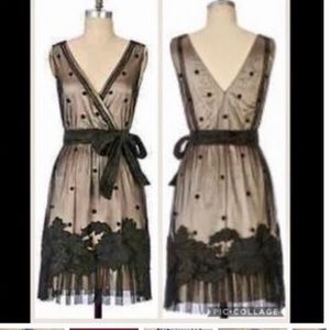 NWT Anthropologie black lace cocktail dress